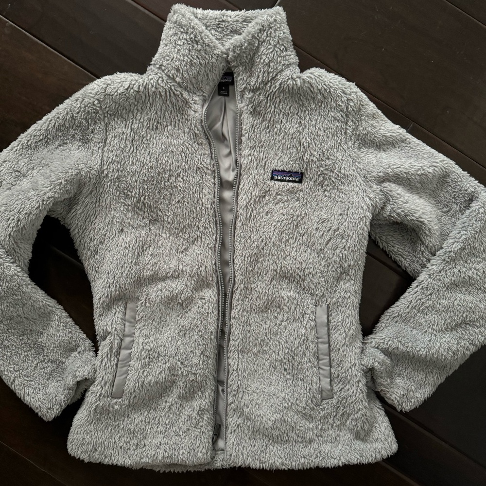 PATAGONIA WOMEN'S LOS GATOS FLEECE JACKET- SALT GREY-SMALL
